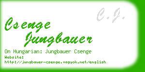 csenge jungbauer business card